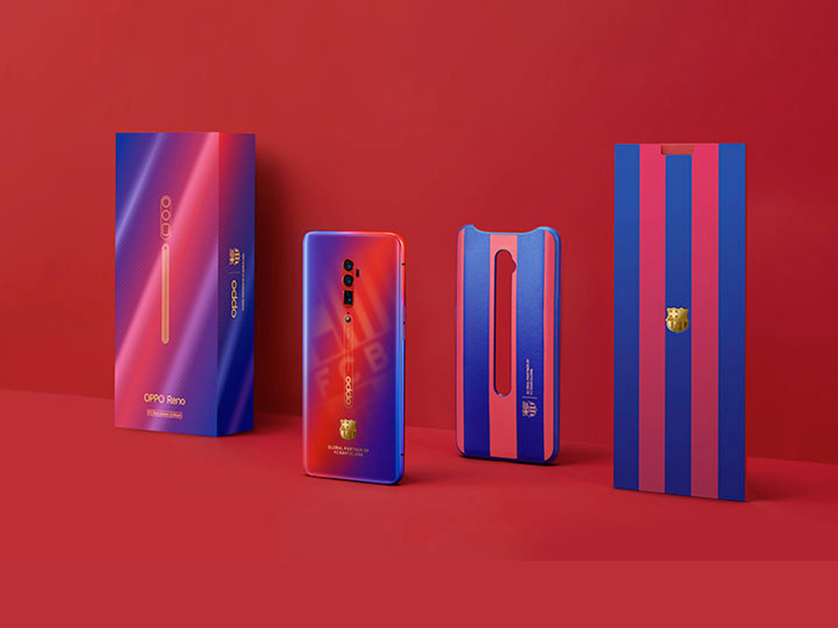 Đỏ và xanh đậm là hai tone màu đặc trưng được mix trên chiếc flagship của OPPO, dựa theo màu cờ và áo thi đấu của CLB Barcelona. Hai màu xanh và đỏ đan xen nhau sẽ được ép nhiệt trên mặt lưng, để tạo ra hiệu ứng thị giác đặc biệt ở vùng chuyển đổi giữa hai màu.