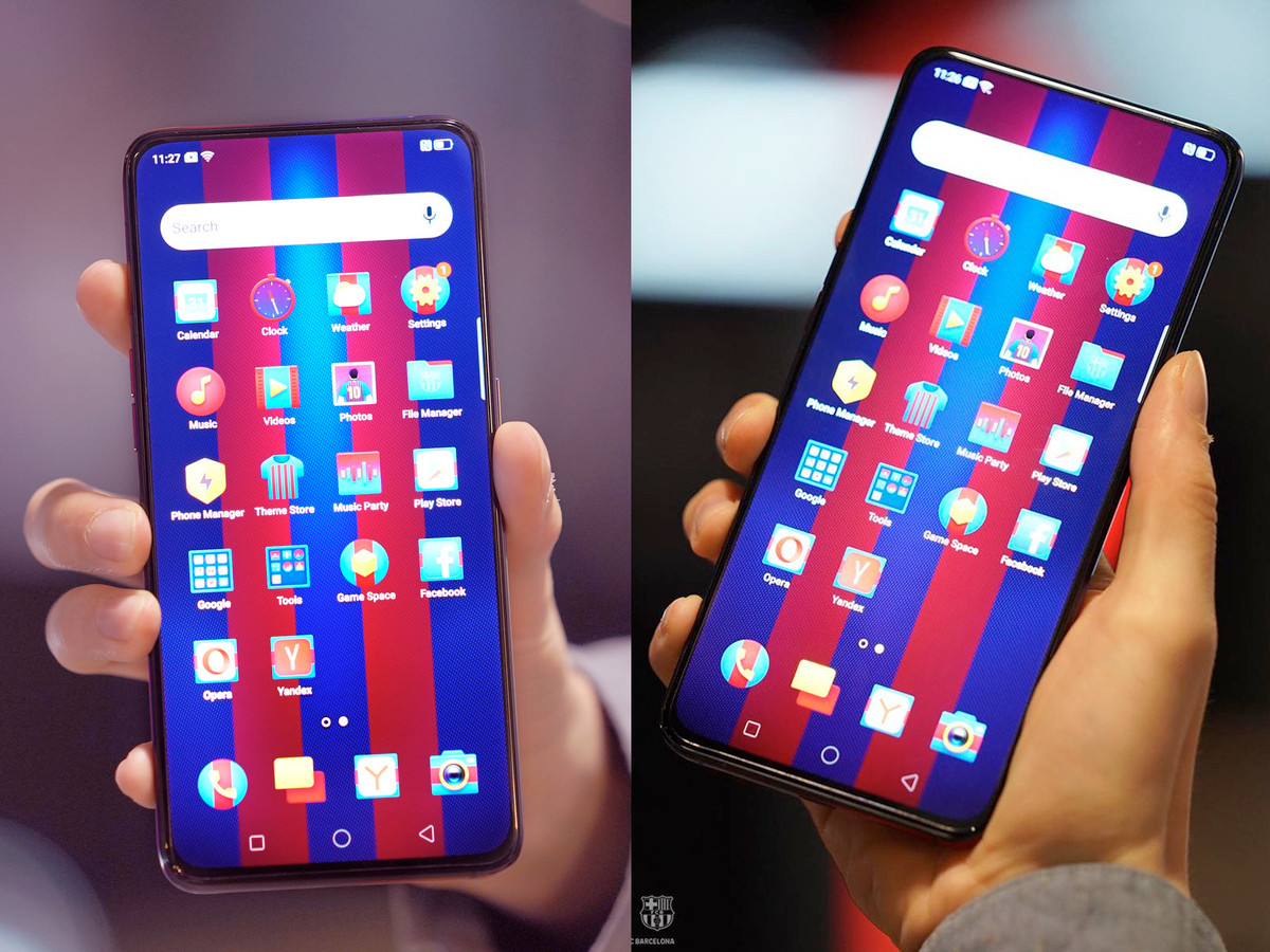 Phiên bản đặc biệt này còn được trang bị phần mềm được thiết kế tùy chỉnh, bao gồm: bộ hình nền và biểu tượng độc quyền theo phong cách bóng đá. Tất cả các thiết kế trong gói độc quyền đều mang màu đỏ xanh đặc trưng của CLB Barcelona.