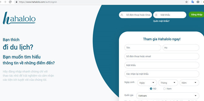 Ứng dụng cung cấp cho người dùng công cụ đặt phòng khách sạn, đặt tour, mua vé máy bay, mua sắm và chia sẻ những trải nghiệm du lịch. Hahalolo còn tích hợp giải pháp kết nối khách hàng với các đơn vị bán lẻ trực tuyến và thương mại điện tử. Tuy nhiên, sau hơn 1 tháng, ứng dụng này vẫn hoạt động một cách âm thầm lặng lẽ, chẳng mấy ai biết đến.