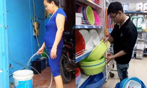 Nguoi Sai Gon tat bat doi pho cup nuoc tren dien rong-Hinh-2