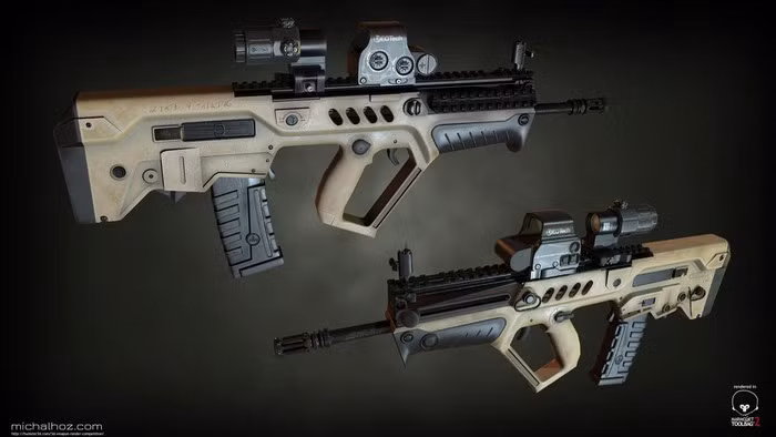 Tavor TAR-21 của Israel là một trong 10 dòng súng trường tấn công tốt nhất hiện nay trên thế giới.