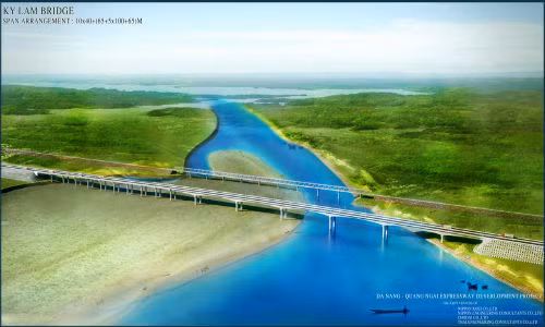 Hop long cau Ky Lam cua DA cao toc Da Nang – Quang Ngai