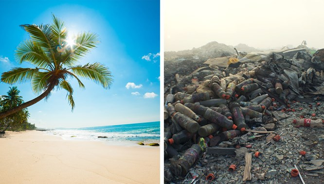 8. Maldives: Maldives không chỉ là bầu trời xanh, biển lấp lánh và cát mềm mại. Nhưng bạn có biết về Thilafushi, một hòn đảo nhân tạo đóng vai trò như một bãi rác khổng lồ. Hòn đảo này được sử dụng để thu thập tất cả các rác thải còn sót lại của khách du lịch. Các nhà môi trường nói rằng hơn 330 tấn rác được đưa đến Thilafushi mỗi ngày! Năm 2011, chính phủ đã tạm thời cấm vận chuyển chất thải ra đảo. Ngày nay, khoảng 1.000 người dân sống ở hòn đảo này.