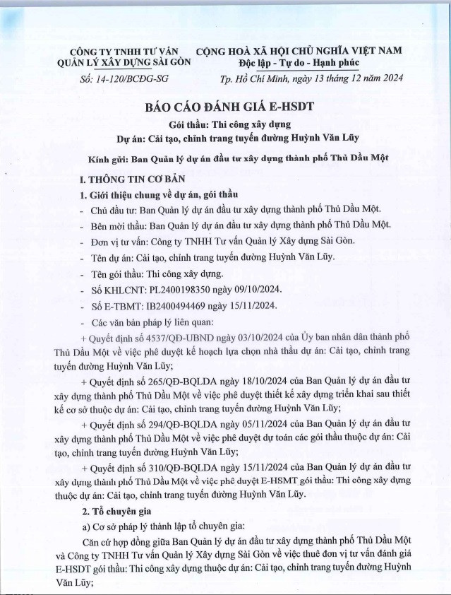 Bình Dương: Năng lực nhà thầu thực hiện chỉnh trang đường Huỳnh Văn Lũy - Hình 5 Binh Duong: Nang luc nha thau thuc hien chinh trang duong Huynh Van Luy-Hinh-5