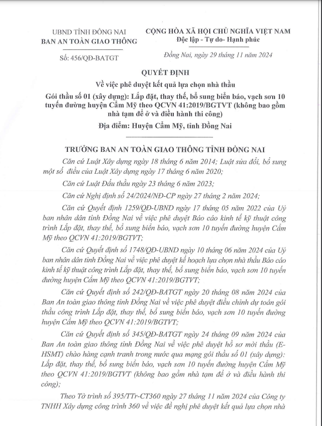 Dong Nai: Giam hon 55%, Cty Dinh Bach trung goi vach son duong tai Cam My