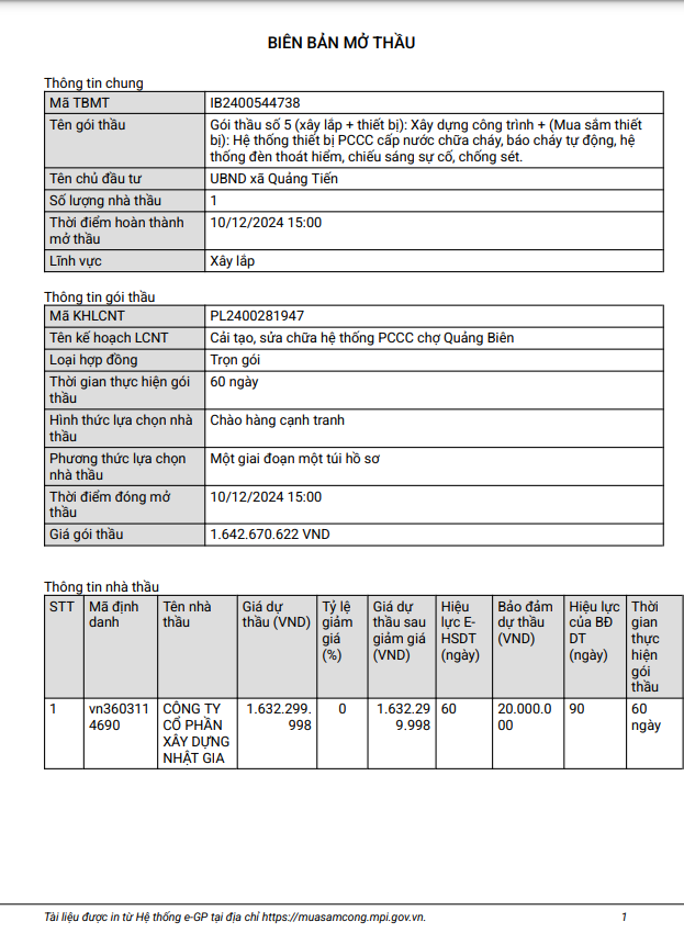 Dong Nai: Goi cai tao, sua chua he thong PCCC cho Quang Bien ve tay ai?