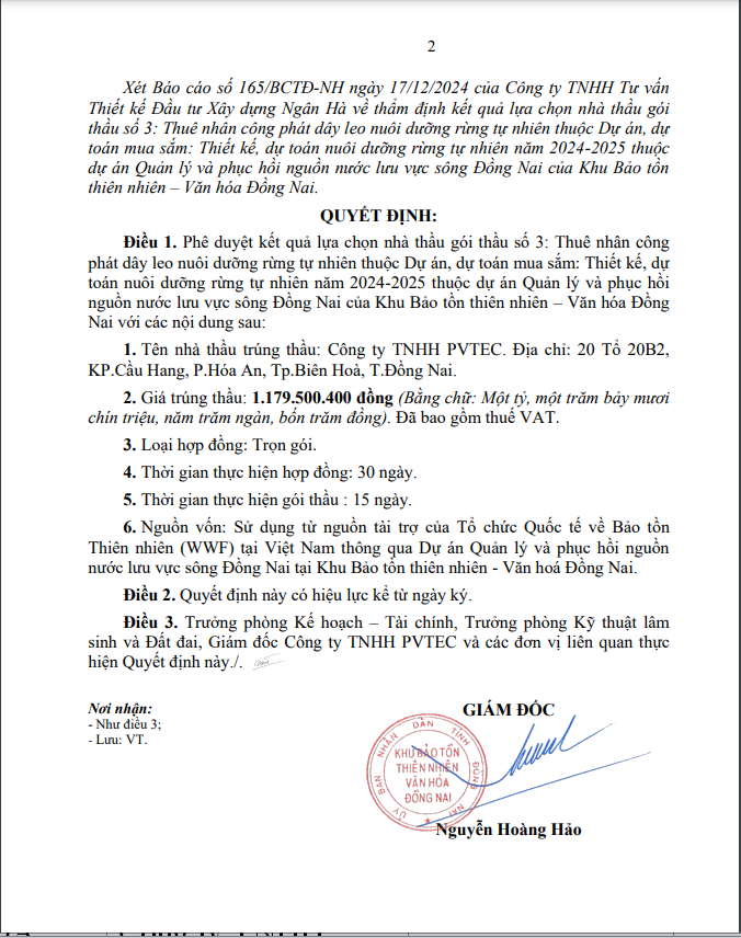 Dong Nai: 2 goi phat day leo tai Khu bao ton thien nhien ve tay PVTEC-Hinh-2