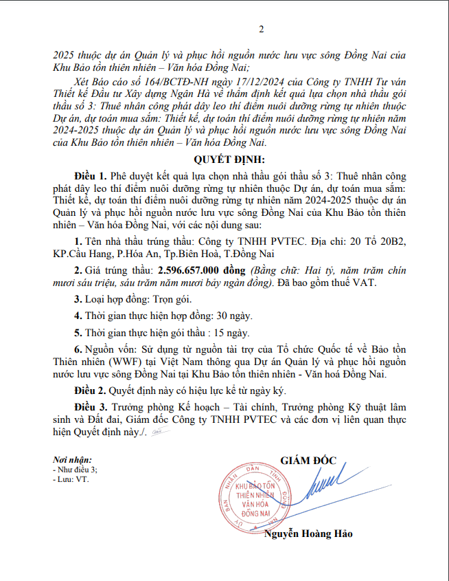 Dong Nai: 2 goi phat day leo tai Khu bao ton thien nhien ve tay PVTEC-Hinh-4