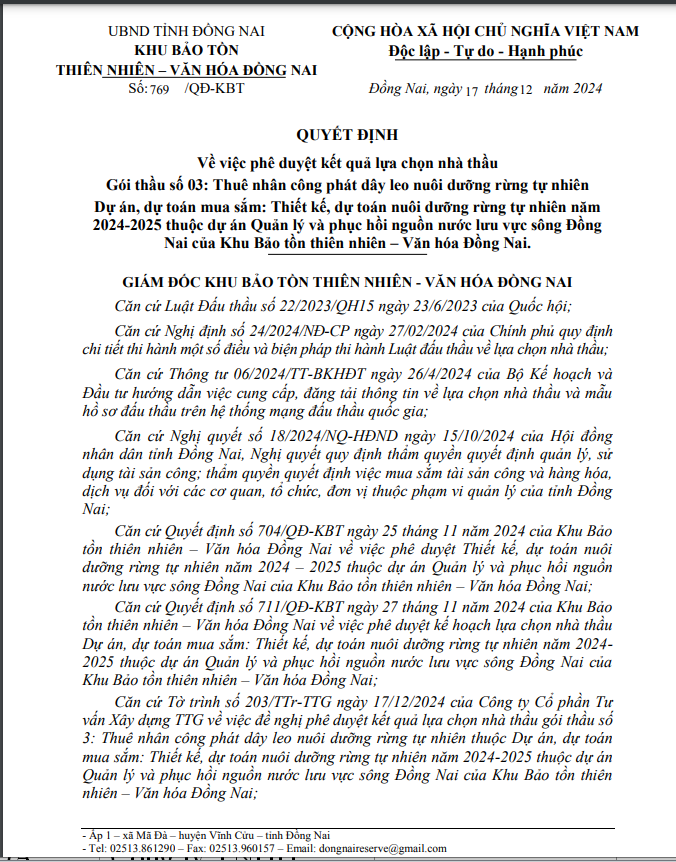 Dong Nai: 2 goi phat day leo tai Khu bao ton thien nhien ve tay PVTEC