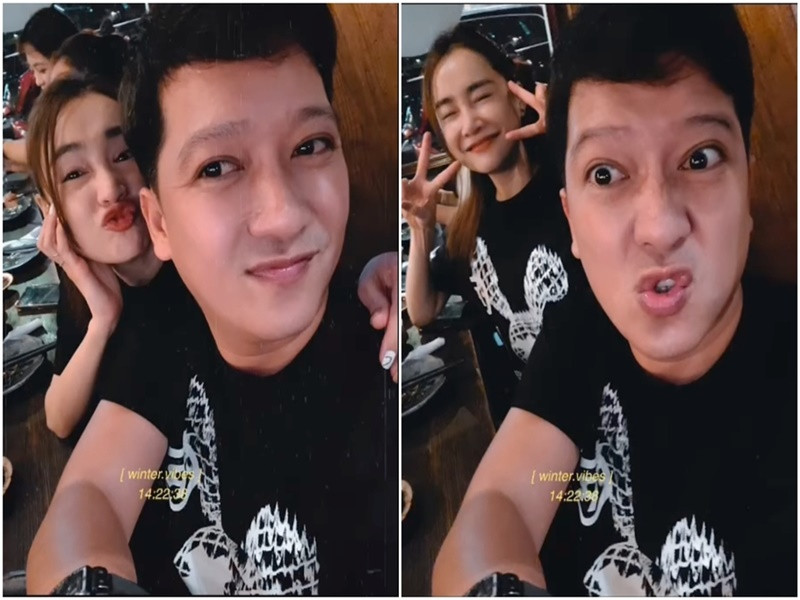 Chia sẻ clip bên chồng, Nhã Phương viết: "Ngày hạnh phúc nên phải thật hạnh phúc nhé mọi người. Mỗi ngày đều vui vẻ đó là hạnh phúc nè". Ảnh: Yan