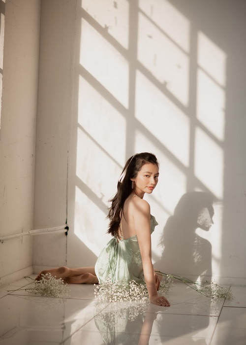 Sang Mỹ từ năm 2021, Trúc Diễm vừa học vừa hoạt động nghệ thuật.