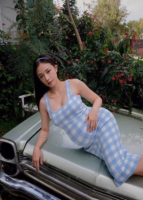 Nhan sắc của Salim ngày càng rạng rỡ từ khi bầu bí.