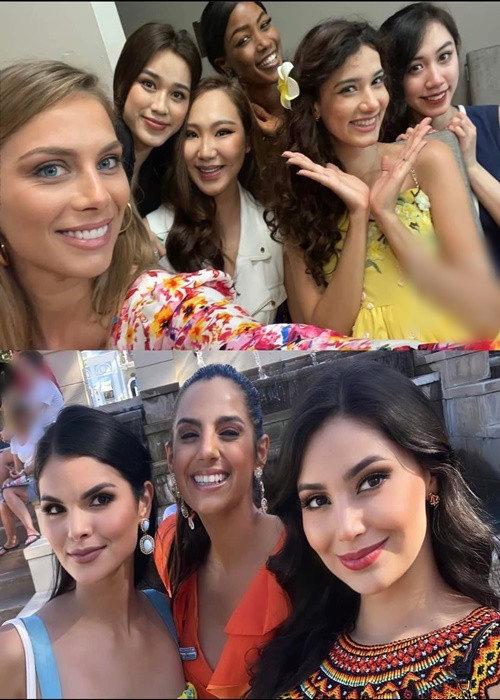 Hoa hậu Đỗ Thị Hà tự tin đọ sắc dàn đối thủ. Mới đây, người đẹp khiến fan lo lắng khi thông báo da mặt bị kích ứng nhẹ do phải trang điểm, tẩy trang nhiều trong thời gian qua. Ảnh: Missosology