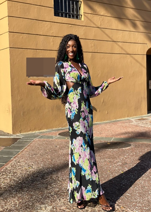 Thí sinh đến từ Bờ Biển Ngà ghi điểm bởi vẻ ngoài gợi cảm. Ảnh: Miss World