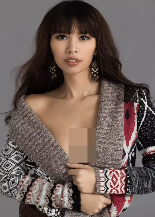 Hà Anh là một trong những mỹ nhân Việt chăm mặc bikini, mốt không nội y.