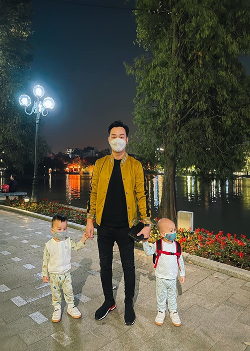 "Táo Y tế" Thành Trung đón cặp quý tử song sinh - bé Chính Nhân và bé Hiếu Nhân vào tháng 12/2019.