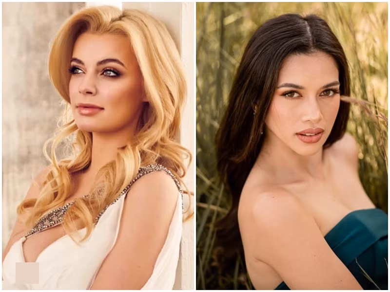 Karolina giành vương miện Hoa hậu Thế giới 2021 còn Kathleen là tân Hoa hậu Môi trường Quốc tế. Ảnh: Miss World Poland, Miss Eco International