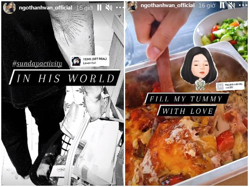 Thực tế, không ít lần Ngô Thanh Vân khoe được nửa kia vào bếp nấu ăn cho.