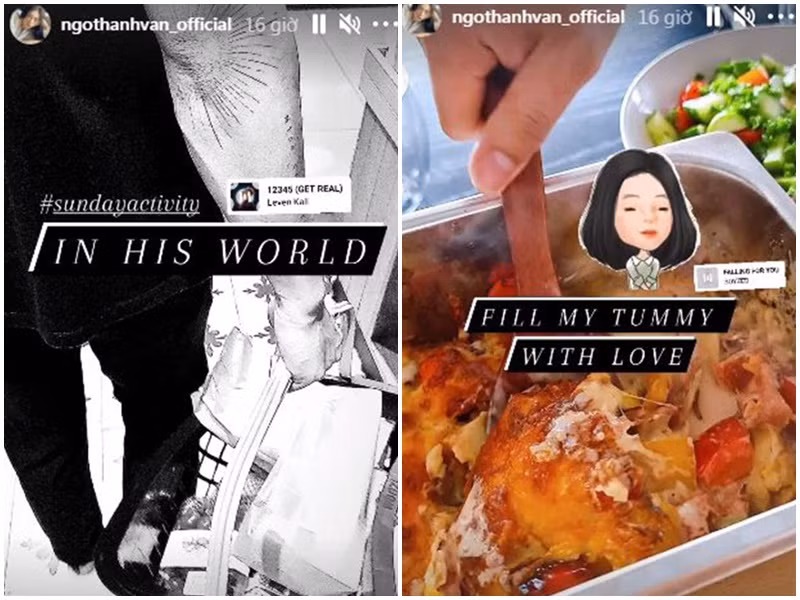 Thực tế, không ít lần Ngô Thanh Vân khoe được nửa kia vào bếp nấu ăn cho.