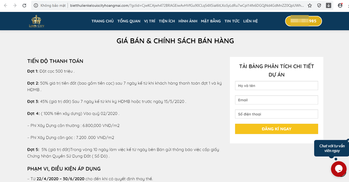 CenLand “bat tay” Cty con TD La Vong ban Louis City Hoang Mai tren bai dat trong?