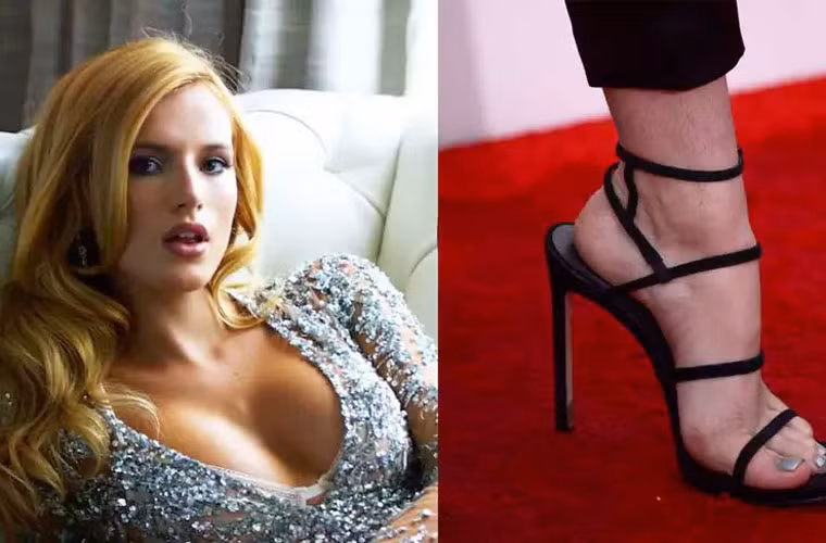 Nữ diễn viên Bella Thorne bị chế giễu khi để lộ đôi chân không waxing đi dự một sự kiện. (Ảnh: The Richest)