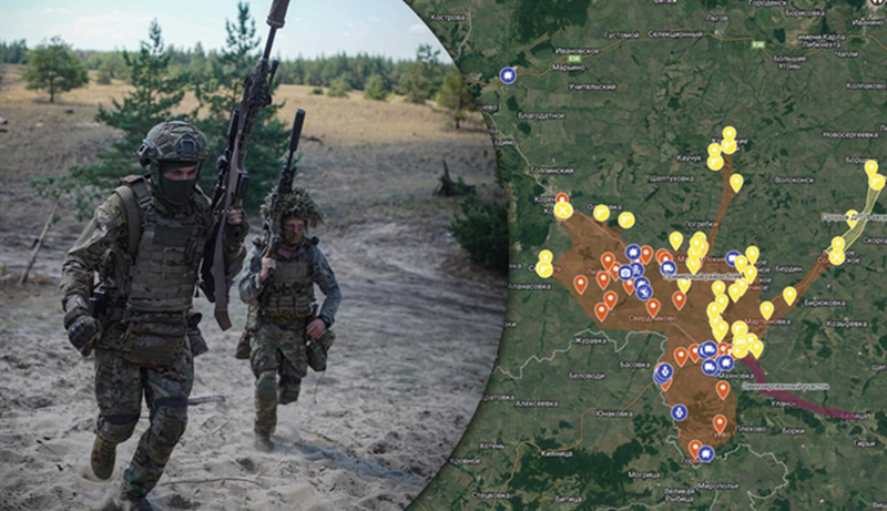 Hướng nam là đường cao tốc H-07, tuyến đường huyết mạch lớn nhất của Quân đội Ukraine, là tuyến đường hậu cần quan trọng nhất của họ. Tất nhiên, việc chiếm được Sverdlikovo không phải là điều dễ dàng, vì đây cũng là một làng biên giới, có thể nhanh chóng nhận được sự hỗ trợ từ đất liền Ukraine. Ảnh: glavred.info.