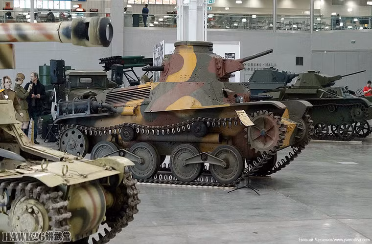 Hình ảnh hiếm hoi về chiếc xe tăng Type 95 Ha-Go của Nhật Bản trong CTTG 2 nó cũng là dòng xe tăng chủ lực của quân Nhật trên hầu hết các mặt trận. Nguồn ảnh: QQ.