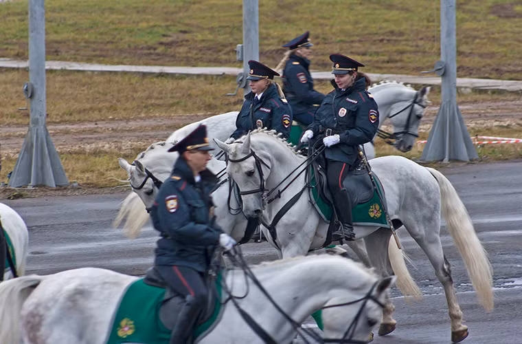 Theo Sputnik, bên cạnh triển lãm các thành tựu và trang bị của lực lượng cảnh sát Nga tại Interpolitex 2016 còn diễn ra các hoạt động trình diễn kỹ năng của các đơn vị an ninh thuộc Bộ Nội vụ. Mang đến cho người xem một góc nhìn khác về lực lượng chuyên bảo vệ an ninh nội địa của nước Nga. Nguồn ảnh: Sputnik.