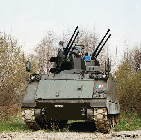 Với việc trang bị tới 4 khẩu pháo bắn nhanh trên khung gầm xe bọc thép M113, việc lựa chọn khung gầm này cho phép nhà sản xuất tiết kiệm được chi phí phát triển trong khi vẫn đảm bảo được tính năng chiến đấu cần thiết. Nguồn ảnh:militarytoday