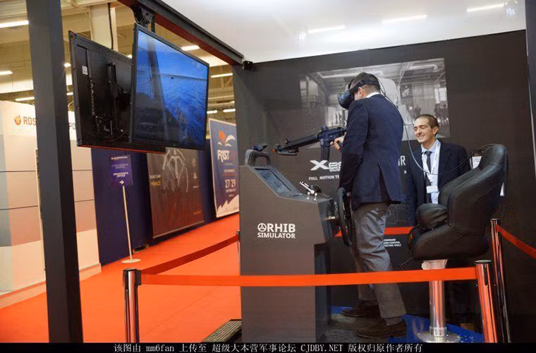 Trong ảnh là một hệ thống tác chiến mô phỏng dành cho binh sĩ khi huấn luyện trên biển công ty RHIB chế tạo. Nguồn ảnh: QQ.