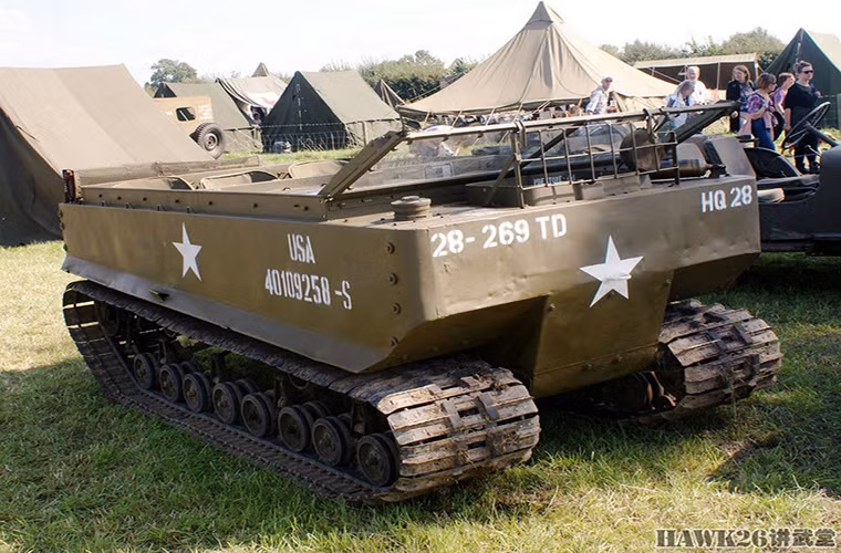 Trong ảnh là mẫu xe trinh sát hạng nhẹ M29 Weasel của Quân đội Mỹ trong CTTG 2, nó có thiết kế khá nhỏ và chỉ có thể chở theo 4 binh sĩ và chỉ được trang bị cho lực lượng tác chiến đặc biệt.