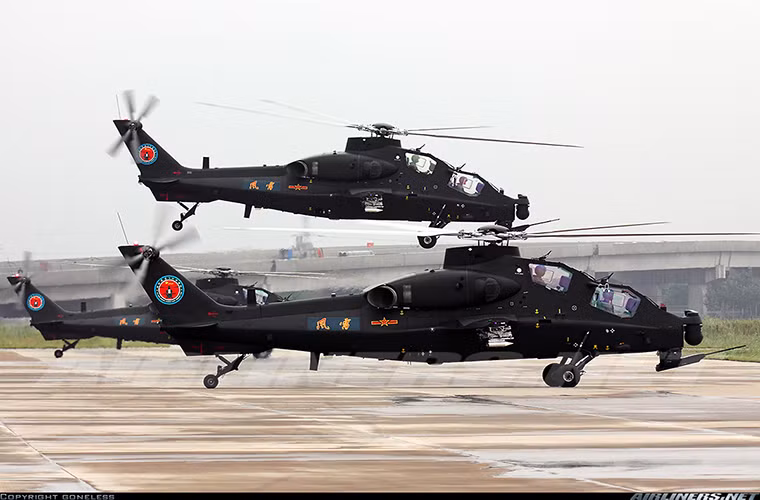 Dù mang tiếng tự phát triển nhưng trên thực tế Trung Quốc được sự giúp đỡ rất lớn từ Nga trong quá trình sản xuất WZ-10 điều này cũng là một trong những hạn chế của nó. Trong đó phía Nga cụ thể là Tổng công ty Kamov hỗ trợ phần thiết kế còn các công ty Trung Quốc đảm nhận trang bị điện tử và hệ thống động cơ.