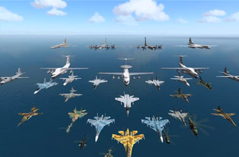 Tổng thống Putin nhiều lần giận dữ chỉ trích Mỹ và Phương Tây trong vấn đề làm phức tạp thêm tình hình tại Syria. Tuy các động thái cho thấy họ không hề mong muốn một cuộc xung đột, nhưng cũng không sợ nếu xung đột xảy ra. Nước Nga hiện sở hữu lực lượng tác chiến trên không hùng mạnh ngang ngửa dàn máy bay khối quân sự NATO cộng lại. Nguồn ảnh: Wiki