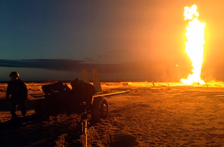 Ở biến thể này, MT-12P được trang bị thêm hệ thống radar dẫn bắn và điều khiển hỏa lực tất cả được tích hợp lên sẵn khẩu pháo này. Điểm nhấn của MT-12P vẫn là hệ thống radar 1A31 "Ruta" hỗ trợ dẫn bắn ở nhiều chế độ khác nhau và loại bỏ hoàn toàn cụm kính ngắm, thước ngắm cơ khí kiểu cũ. Nguồn ảnh: Military Russia.