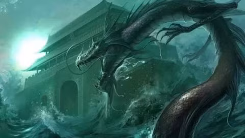 Trong số đó, có một giai thoại kể về một đêm kinh hoàng trong thời nhà Minh, khi một cơn bão kèm sấm sét, mưa lớn và gió mạnh khiến cả thế giới rung động. Một tia sét chiếu vào khuôn mặt của hoàng đế đang nằm ngủ, đánh thức ông và tạo ra ấn tượng về một con trăn khổng lồ.