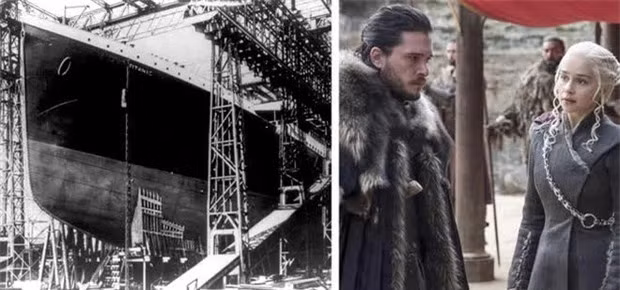 3. Con tàu Titanic được đóng tại xưởng đóng tàu Harland and Wolff ở Belfast, Bắc Ireland, và một số cảnh của loạt phim Game of Thrones được quay tại đây.