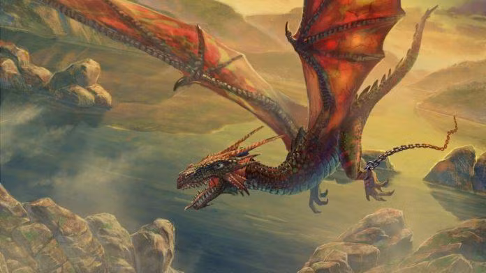 Ở phương Tây, hình ảnh rồng trang trọng và mang tính bí ẩn với sự khác biệt là rồng phương Tây thường có thêm đôi cánh.