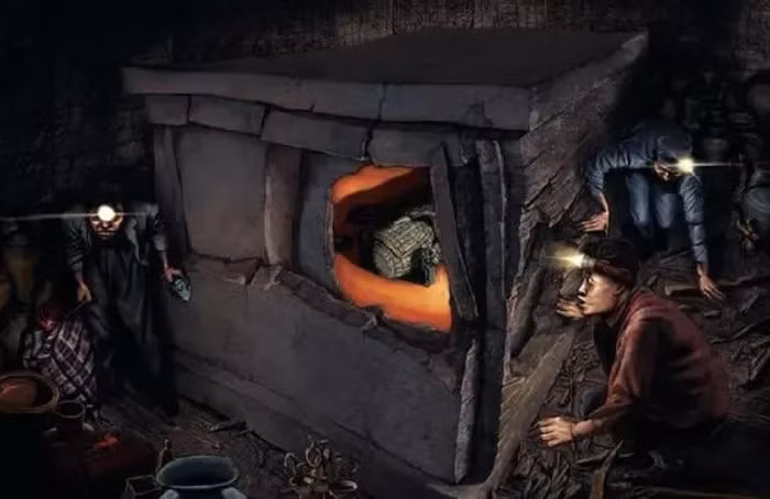 Trong quá trình khám phá, các chuyên gia phát hiện ngôi mộ đã bị trộm, một phiến đá trên đỉnh quan tài bị xê dịch.