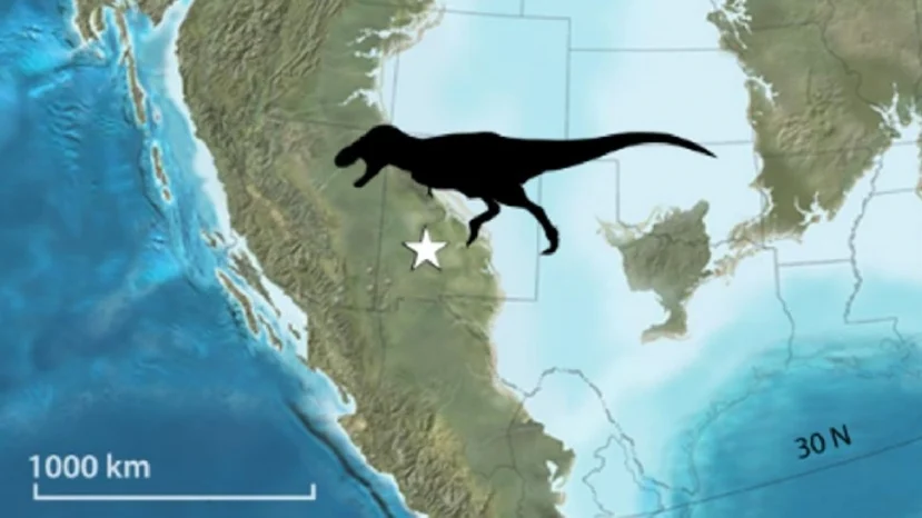 Laramidia, vùng đất cổ xưa từ Alaska đến Mexico, được cho là nguồn gốc của dòng dõi Tyrannosaur, đặt ra khả năng chúng đã lan sang châu Á sau đó .
