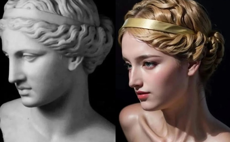 5. Khi xem bức ảnh phục dựng bằng AI, nữ thần Venus có dung mạo kiều diễm, các đường nét trên gương mặt thanh tú, hài hòa. Nếu sống trong thời đại ngày nay, bà sẽ là đại minh tinh nổi tiếng thế giới.