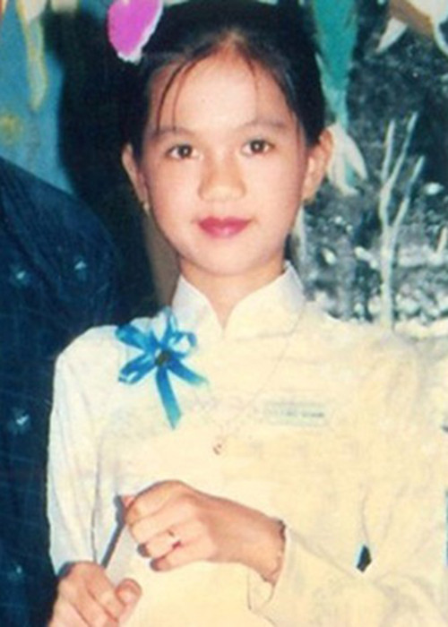 Trên Vnexpress, Ngọc Trinh kể ngày nhỏ, chỉ cần bố lo được mấy bữa ăn đầy đủ là mừng. Ảnh: Lao động