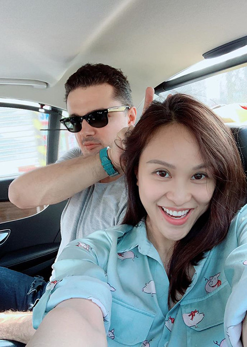 Nữ MC kết hôn với doanh nhân Marcin hồi tháng 6/2019.