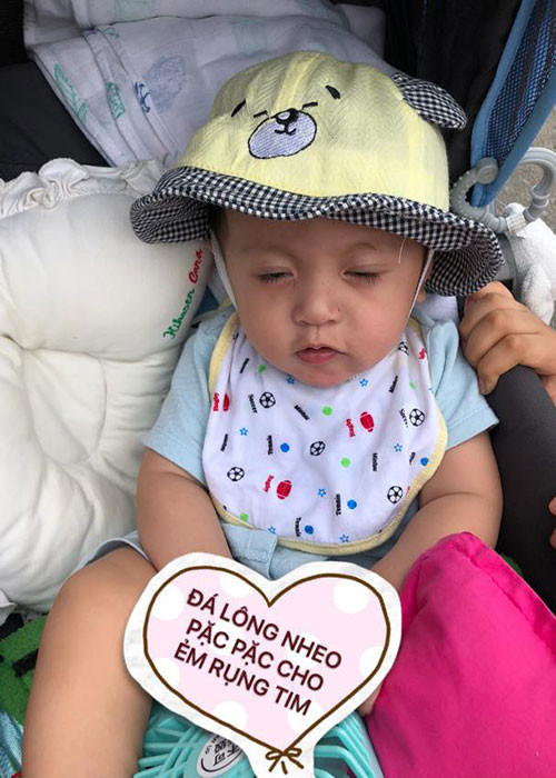 Không chỉ Đức Thịnh, Thanh Thúy cũng chia sẻ hình ảnh dễ thương của bé Tết.