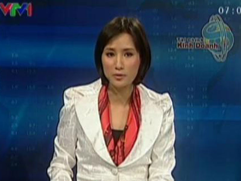 Trong bản tin Tài chính - Kinh doanh, BTV Lê Bình từng buột miệng nói câu “Cái bọn điên này” khiến người xem bất ngờ. Giữa ồn ào, cô phần trần mình bị ức chế vì trục trặc kỹ thuật nên mới có phản ứng như vậy. Ảnh: Zing