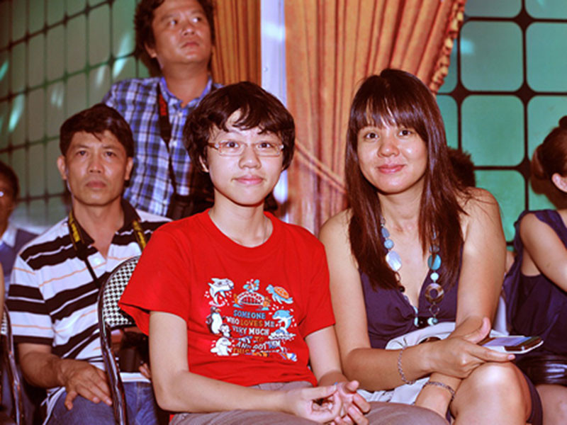 Vợ chồng Diễm Quỳnh có hai con gái: bé Nhím và bé Gà. Ảnh: Pháp luật xã hội