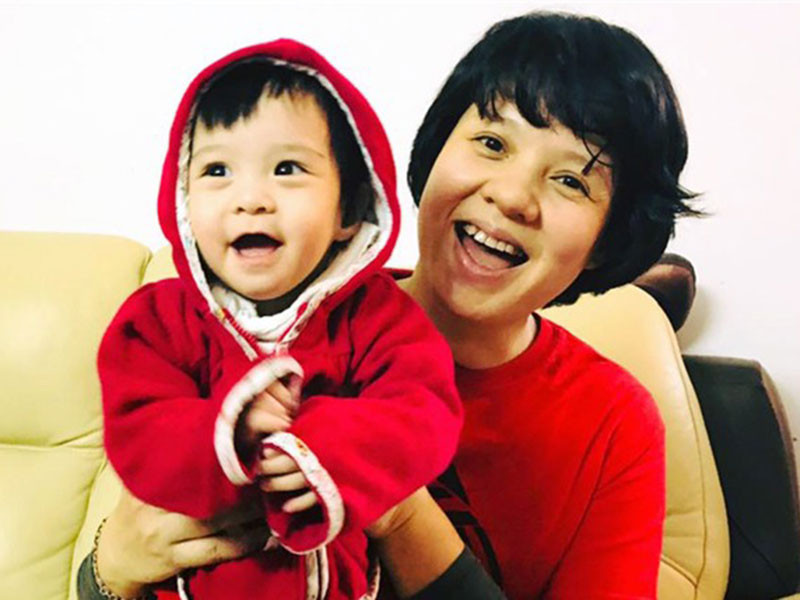 Bé Gà là con gái thứ hai của Diễm Quỳnh. Cô nhóc sinh năm 2017. Khi lâm bồn lần thứ 2, Diễm Quỳnh bước sang tuổi 46. Ảnh: Vietnamnet