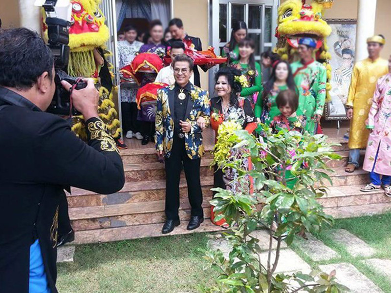 Hình ảnh đám cưới nghệ thuật của Thanh Bạch vào năm 2016.