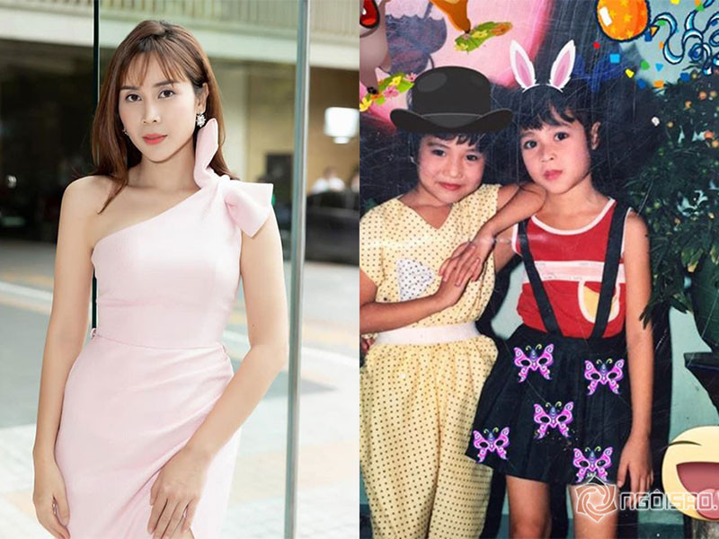 Lưu Hương Giang khoe ảnh ngày nhỏ đáng yêu và sành điệu. Ảnh: FBNV