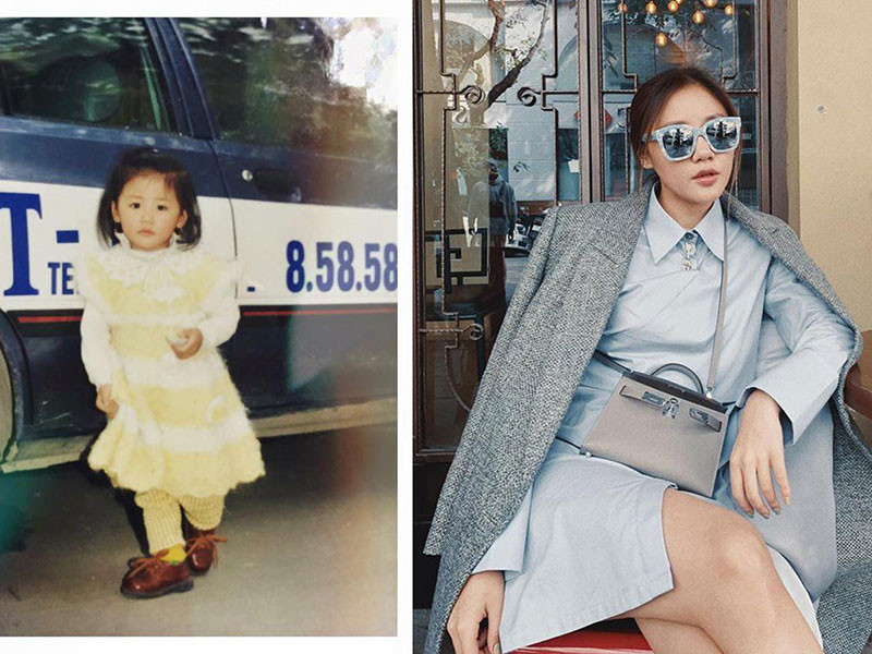 Văn Mai Hương khi nhỏ được đánh giá cao về gu thời trang. Ảnh: Thời đại plus