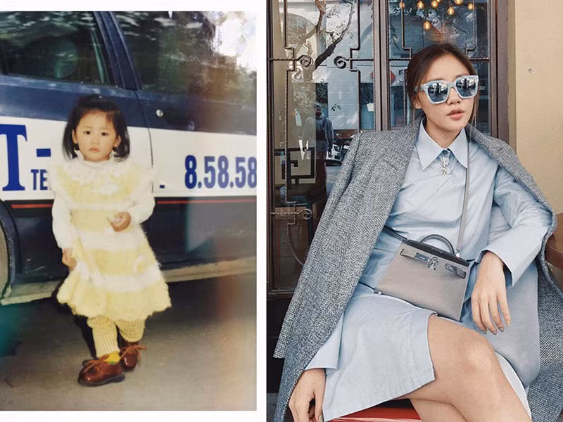 Văn Mai Hương khi nhỏ được đánh giá cao về gu thời trang. Ảnh: Thời đại plus